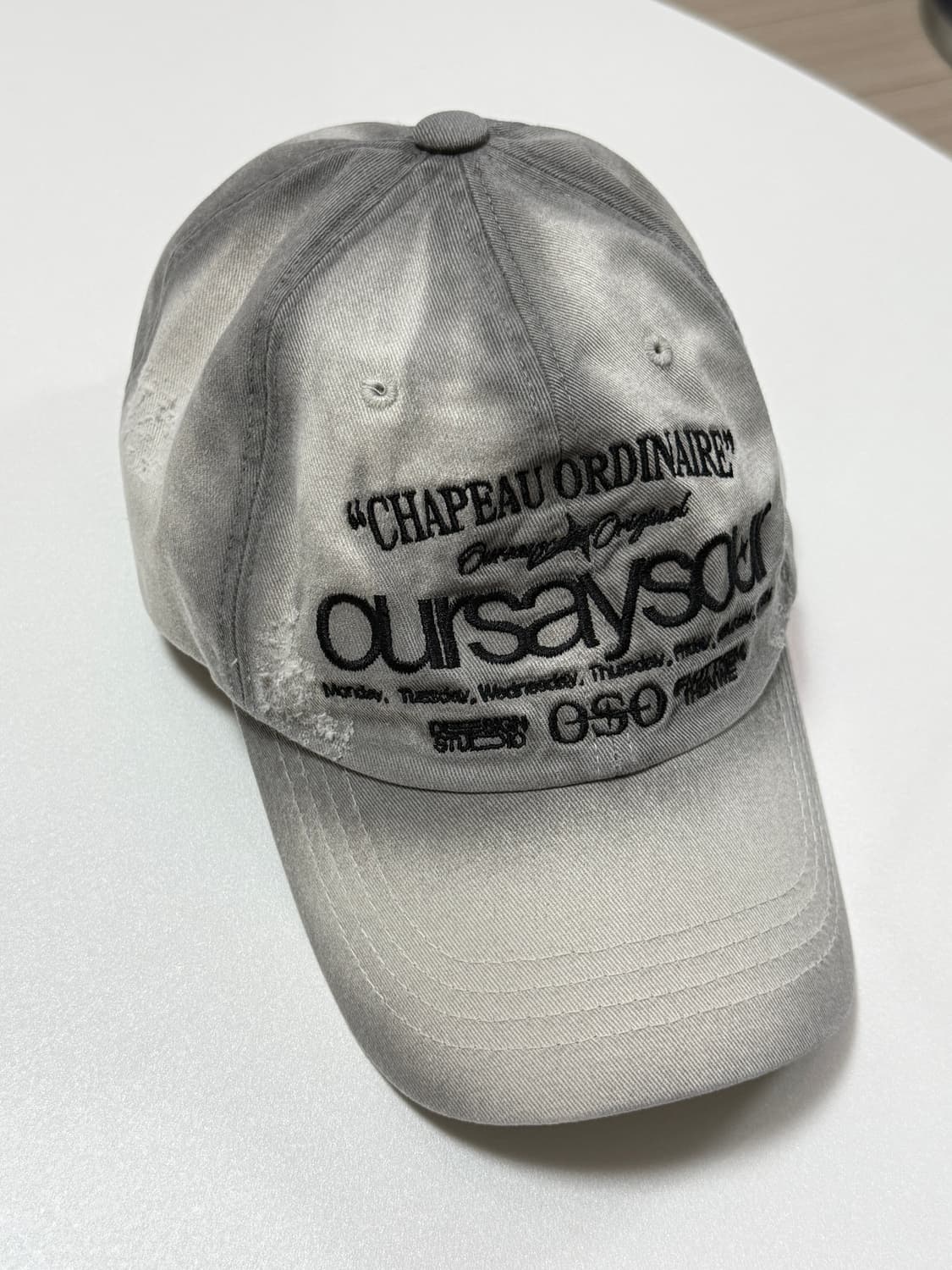 아워세이아워 볼캡 더티그레이 상품이미지5