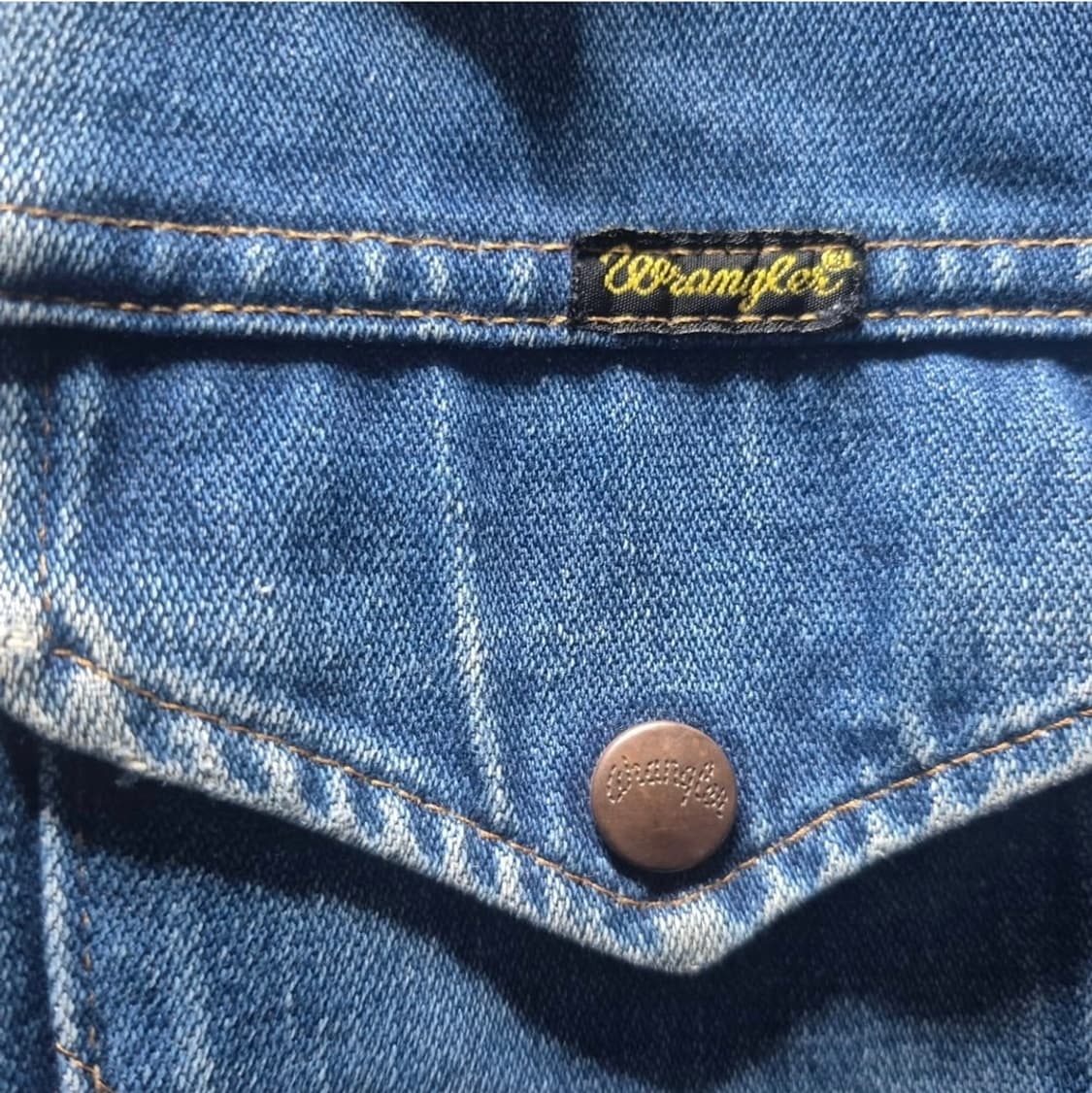 70's 랭글러 JL720NV 블랭킷 라인드 데님 워크 자켓 L 상품이미지2