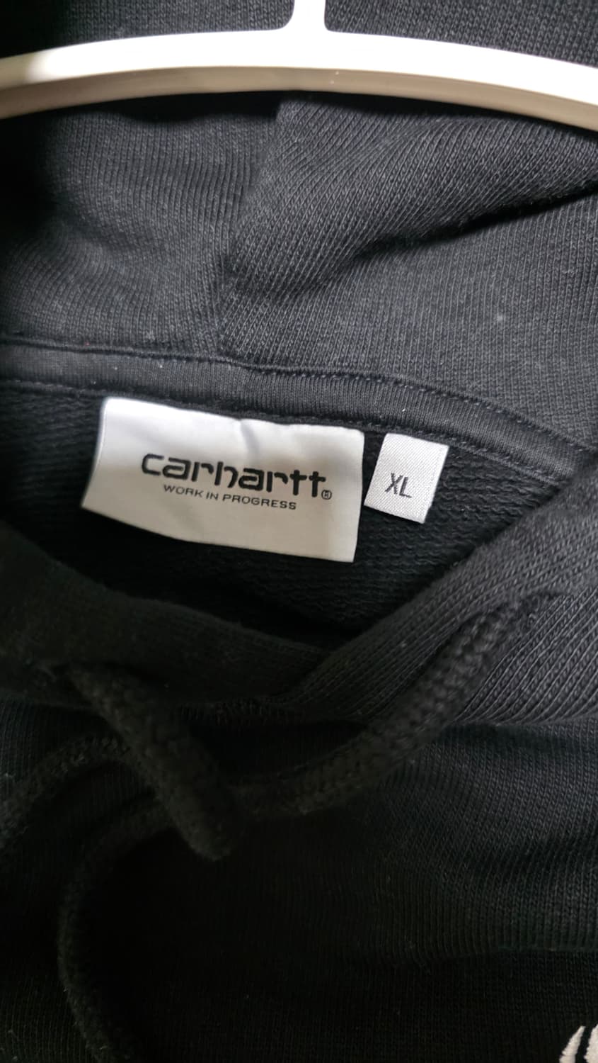 칼하트wip 후디드 오닉스 스크립트 스웻셔츠 XL 상품이미지5