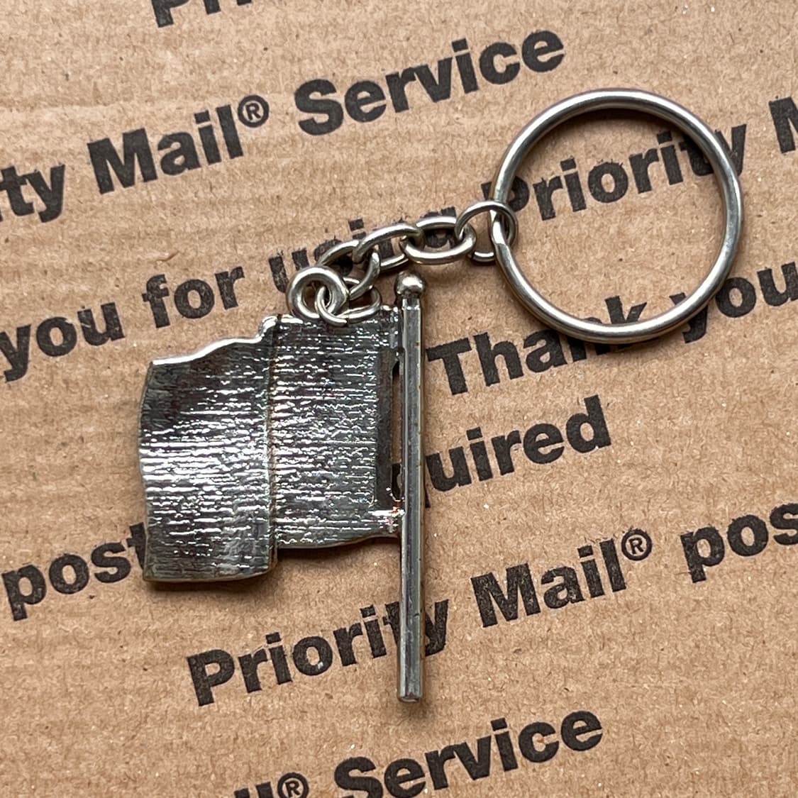 90s vtg USA Flag Keyring 상품이미지2