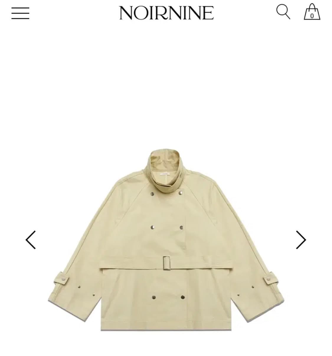 새상품)누아르나인 하프 트렌치 코트 상품이미지3