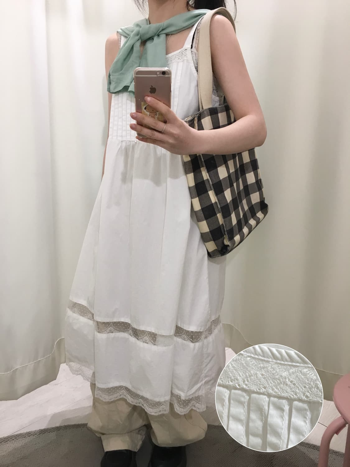White lace onepiece 상품이미지1