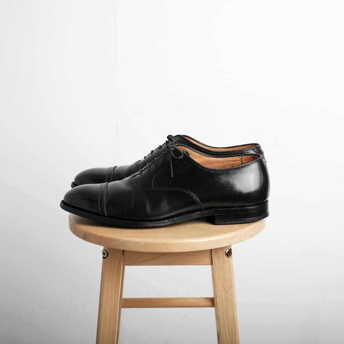 알든 901 10.5D(285사이즈) 블랙 카프 스트레이트팁 옥스포드 상품이미지5