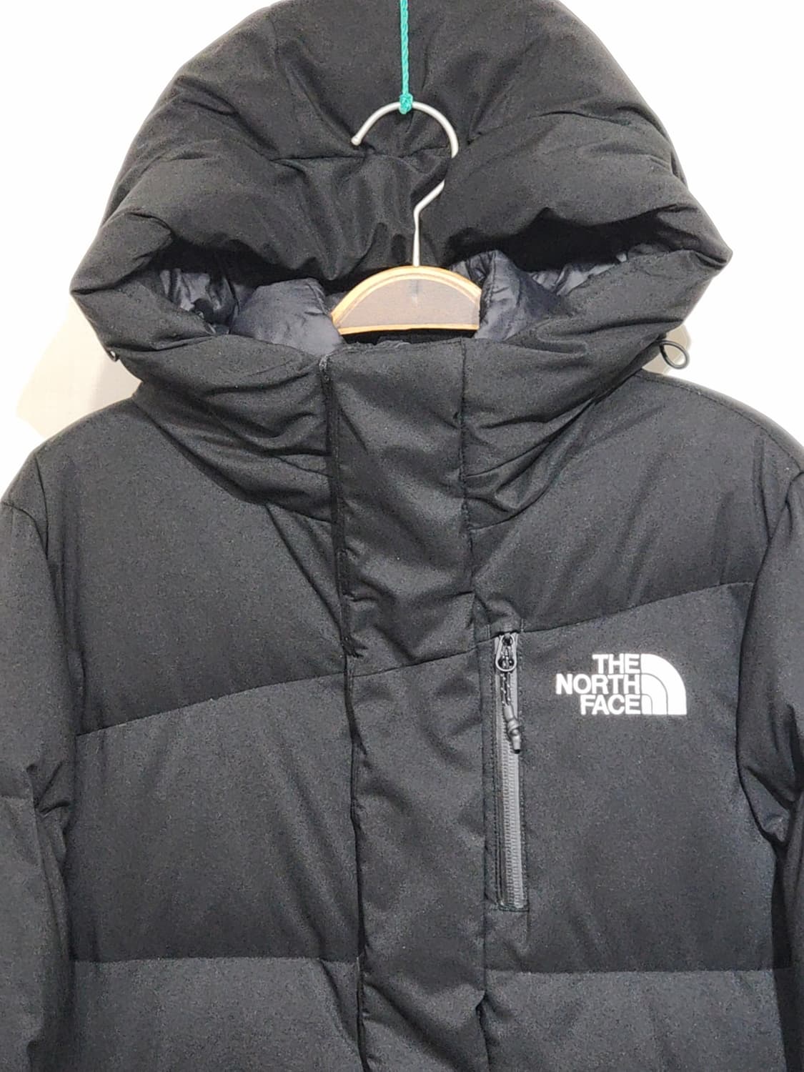 (S) 노스페이스 오리털 롱패딩 점퍼 블랙 후드 다운코트  상품이미지2