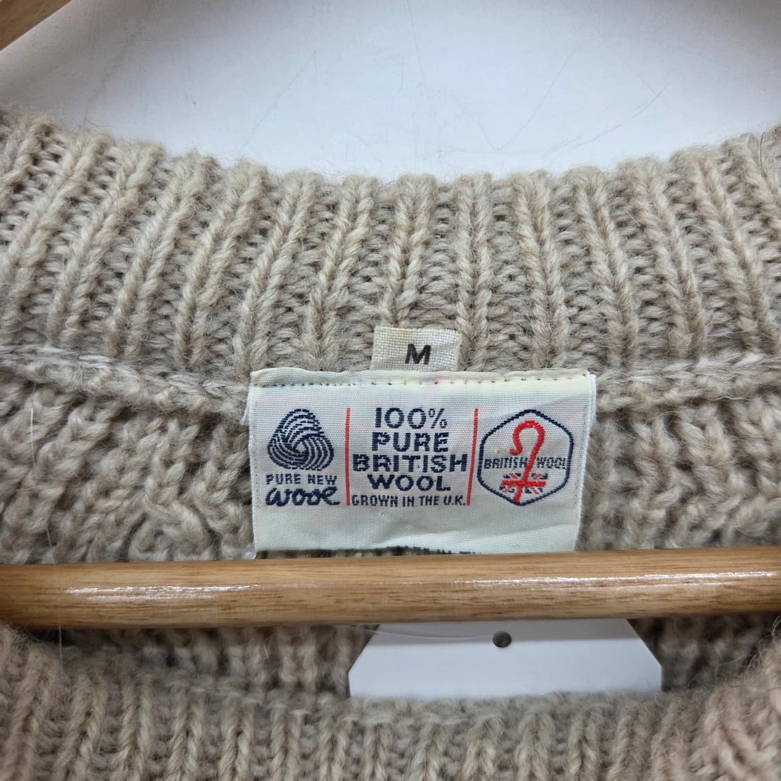 핸드메이드 케이블 니트 스웨터 여 m 상품이미지3