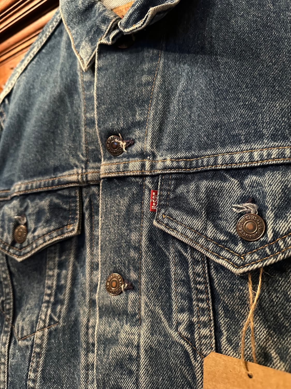 80s USA 빈티지 리바이스 70506 3세대 데님 트러커 자켓 상품이미지4