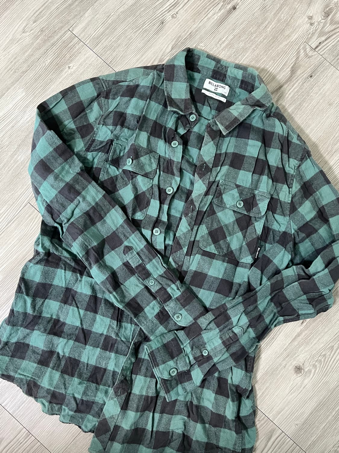 체크남방 라지사이즈 상품이미지1