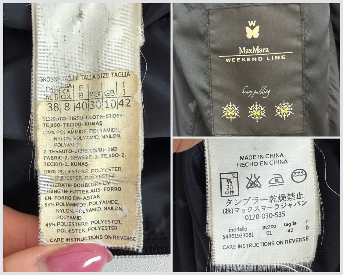 막스마라 위켄드 아크틱 투톤 벨티드 패딩 코트 상품이미지8