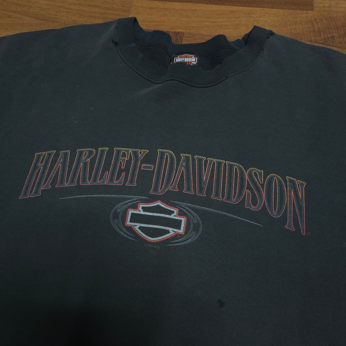 [3XL]00s 할리데이비슨 스웻셔츠 블랙 상품이미지2