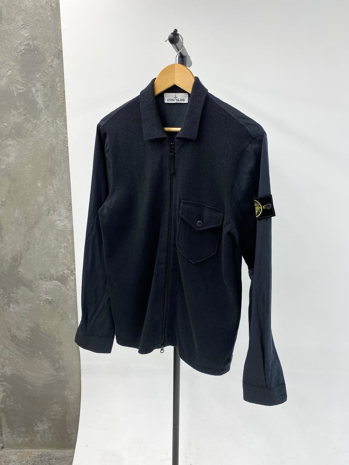 [M] Stone Island 스톤아일랜드 니트 셔츠 집업 자켓 상품이미지1