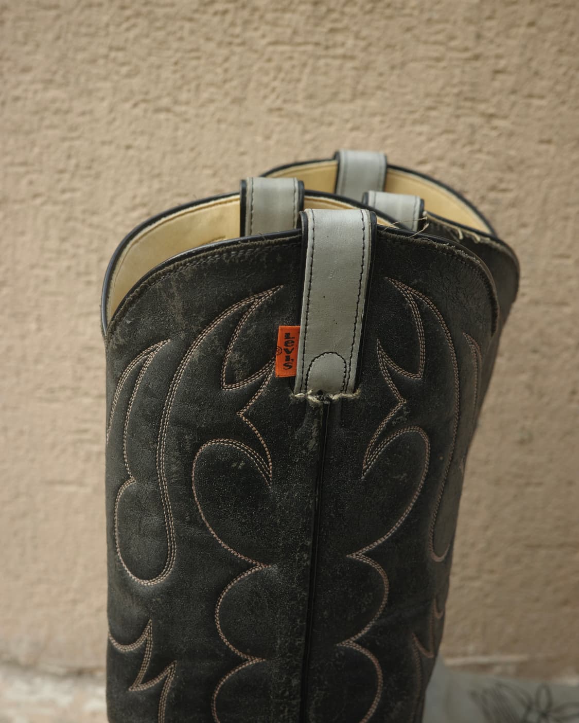 70s 리바이스 오렌지탭 롱혼 투톤 웨스턴 부츠 상품이미지8