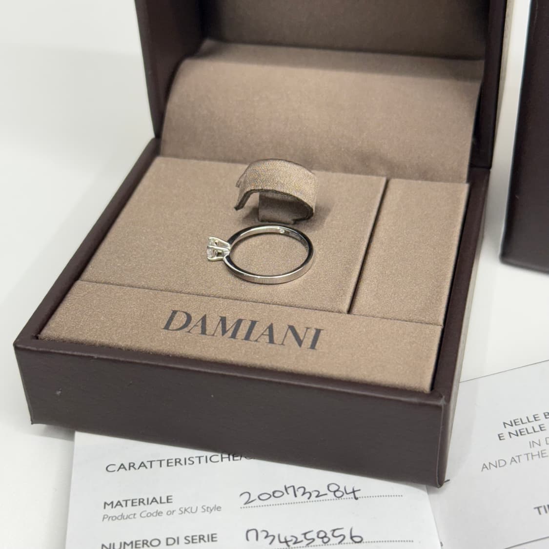 [9호] 다미아니 화이트 골드 다이아 링 - 20073284 상품이미지4