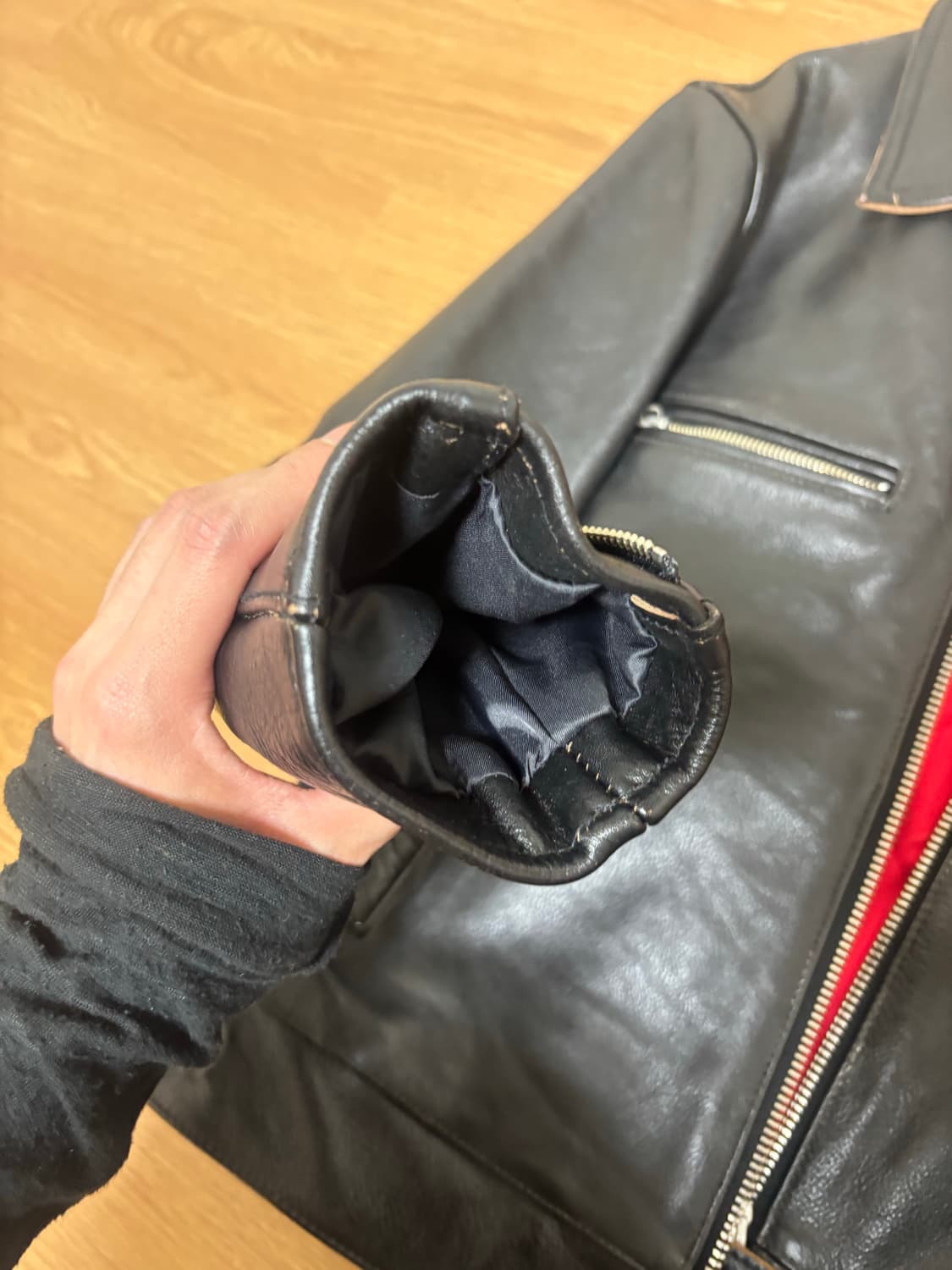 차심 가죽 자켓 상품이미지3