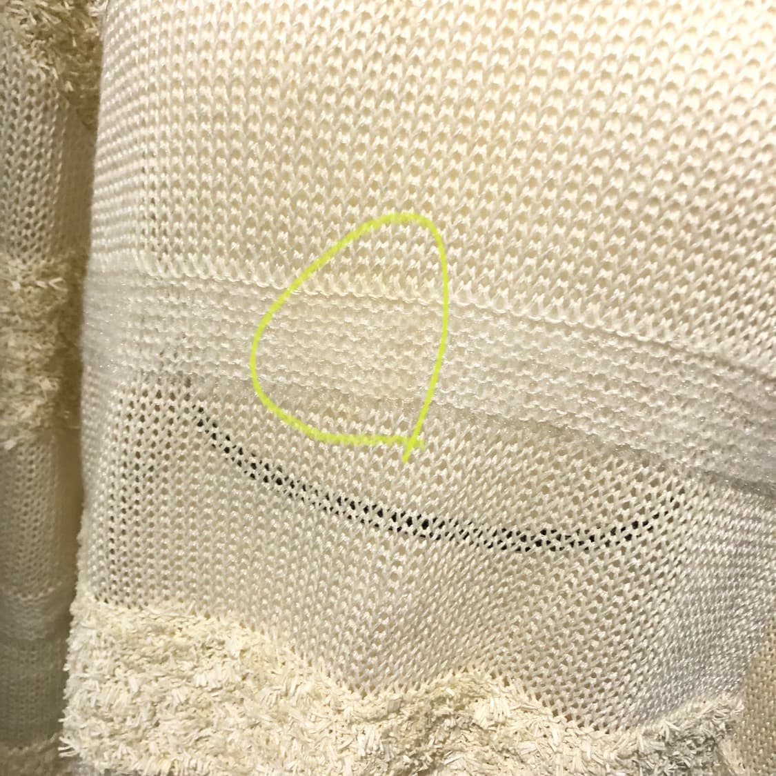 오즈세컨 아이보리 코사지 롱 니트 페어리 빈티지 상품이미지4