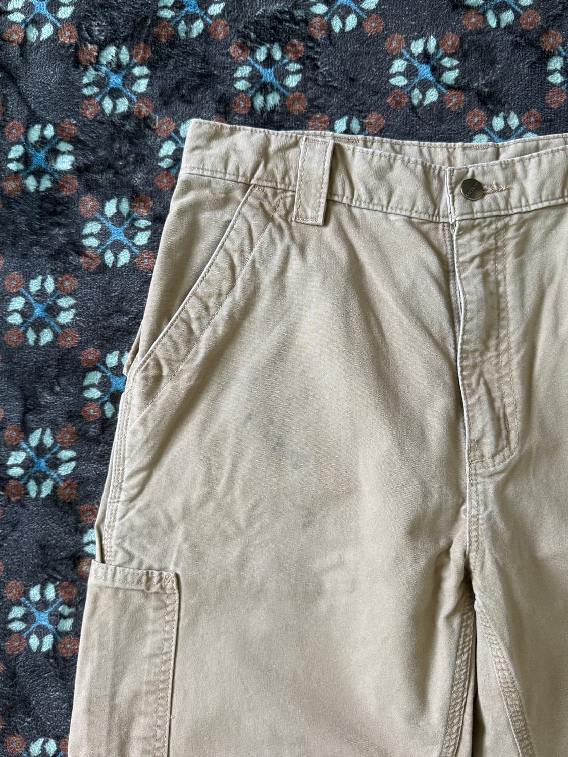 칼하트 카펜터 워크팬츠 베이지 32x32 상품이미지3