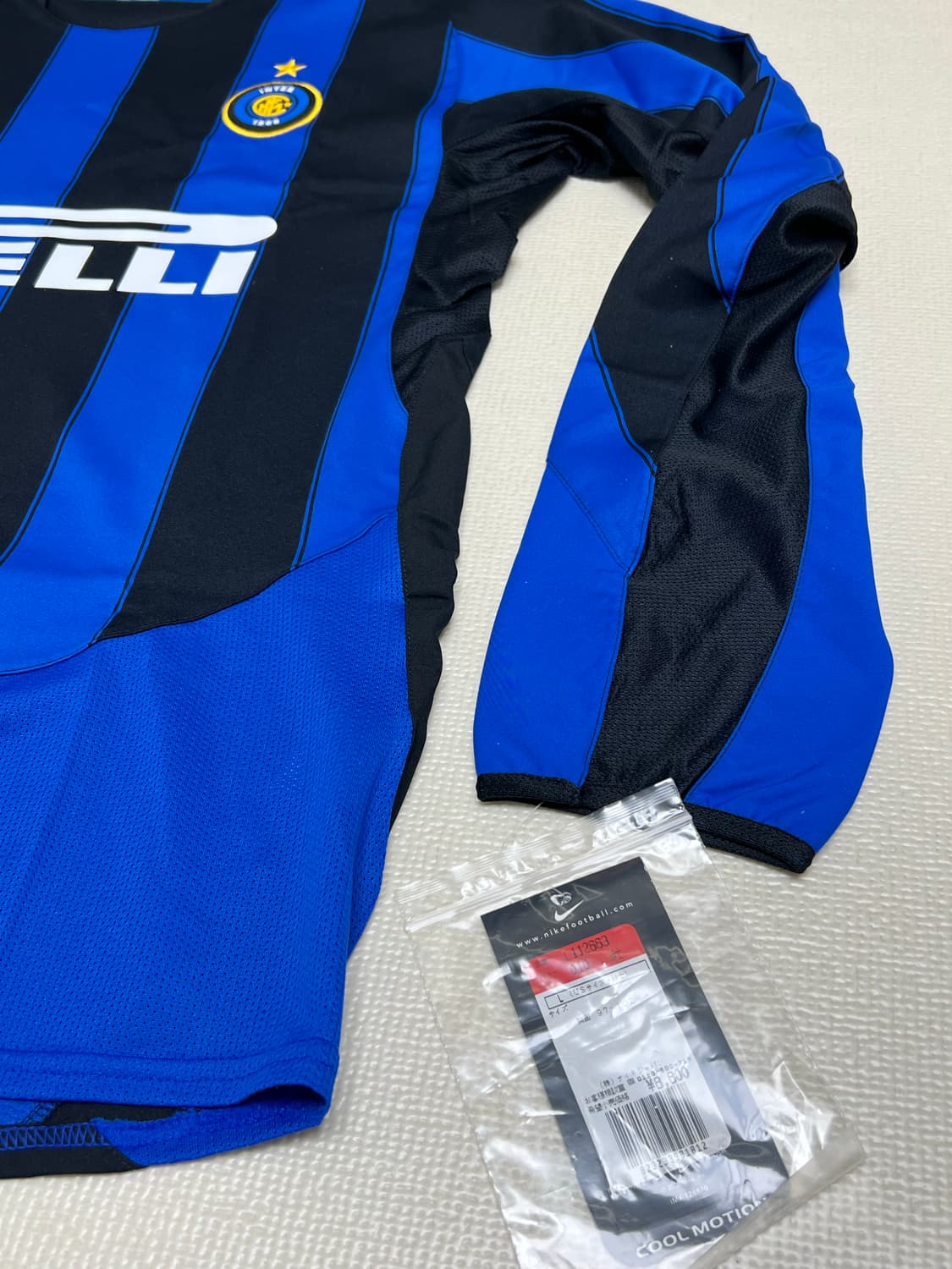 03/04 나이키 인터밀란 j.zanetti 마킹 롱슬리브져지 L사이즈 상품이미지2