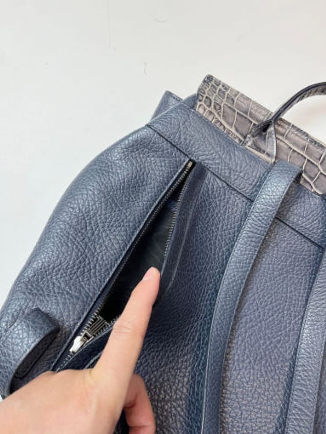 랑방 LANVIN 크로커다일 배색 백팩 PN4943 상품이미지7