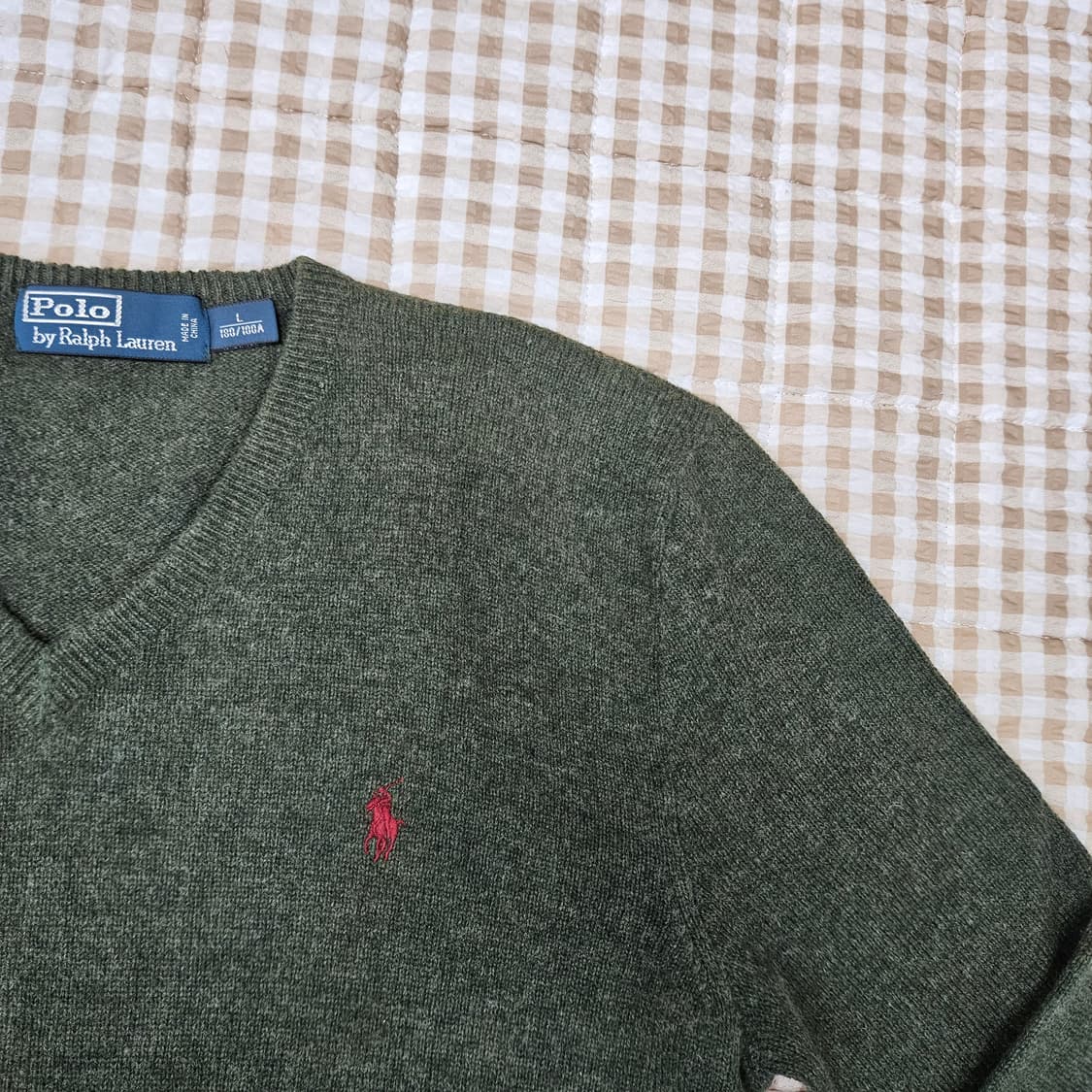 폴로 랄프로렌 울100 니트 남자100 상품이미지3