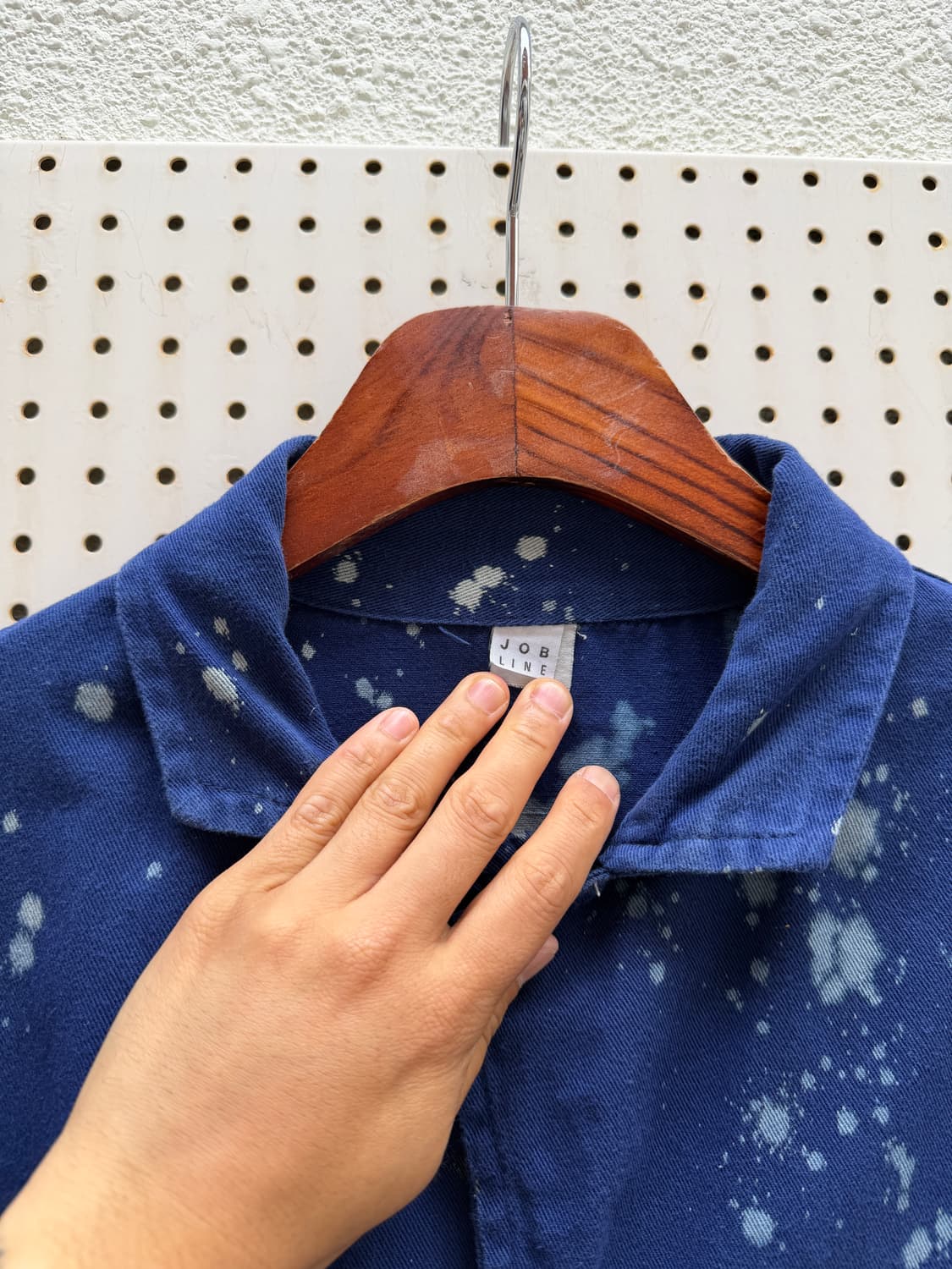 1980s DISTRESSED BLEACH FRENCH 프렌치워크자켓 상품이미지7