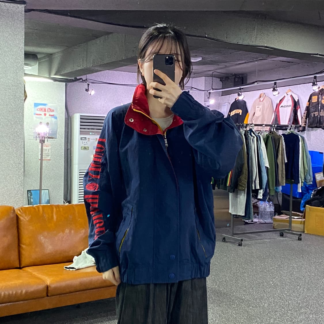 타미힐피거 빅로고 컬러블록 후디드 윈드브레이커 B4581 상품이미지1