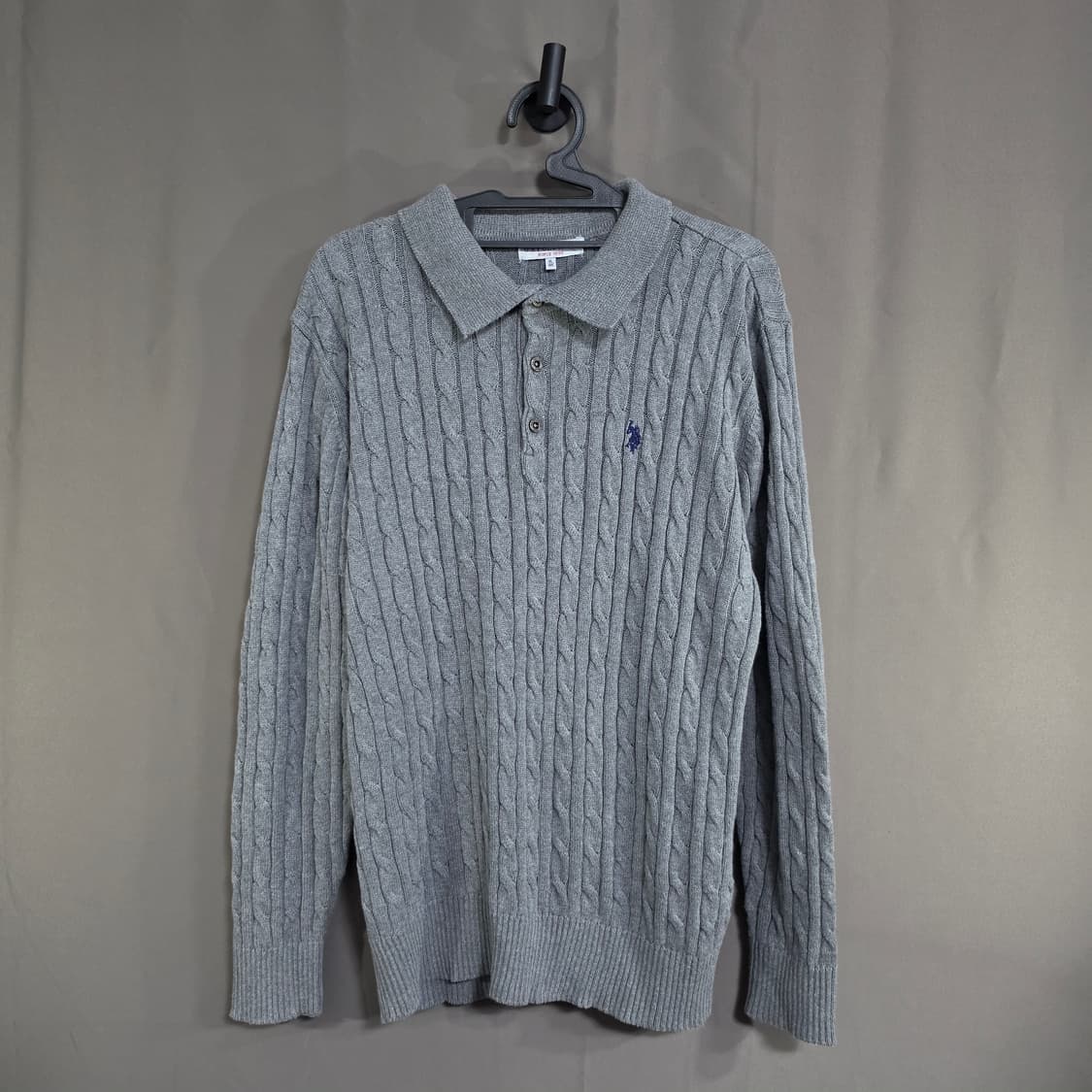 U.S. POLO ASSN 롱슬리브 폴로 카라 니트 상품이미지1