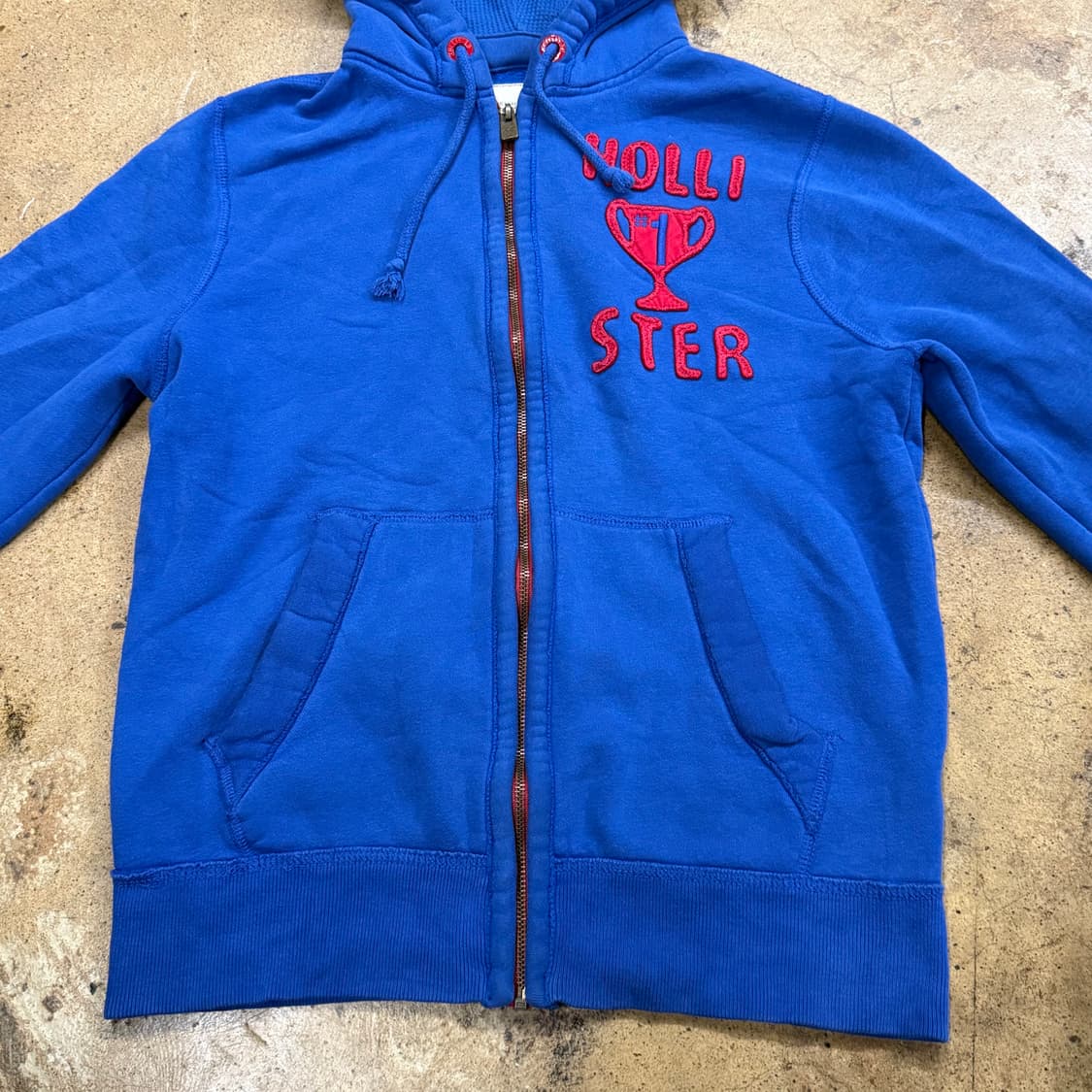 홀리스터 블루 후드집업 상품이미지3