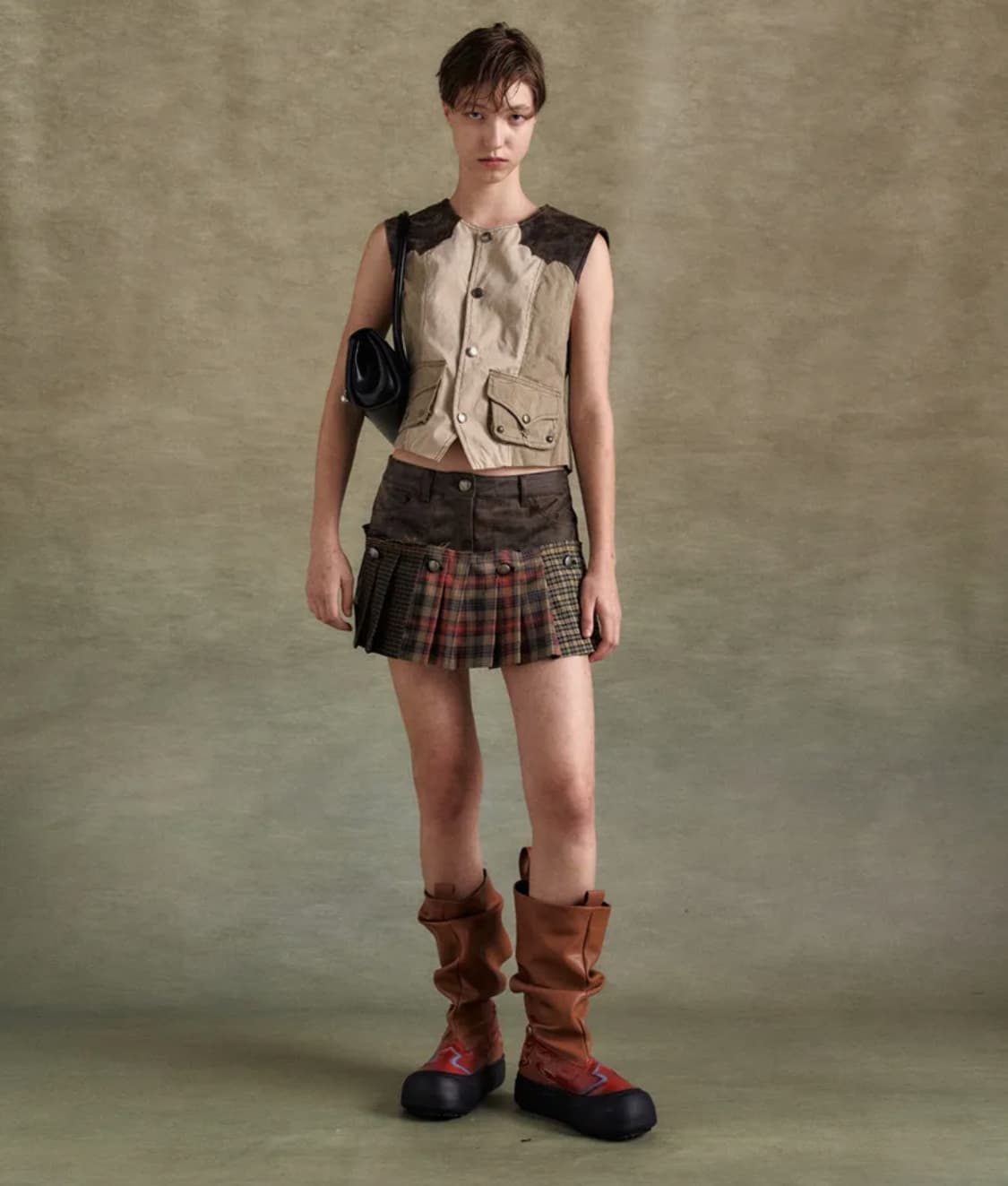 앤더슨벨 체크 스커트 새상품 상품이미지1