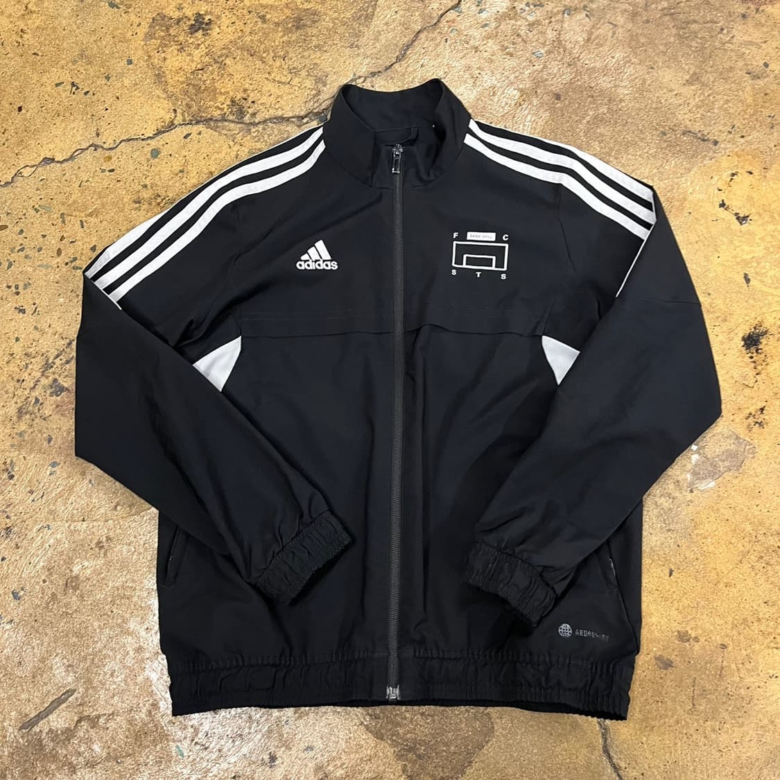 [정품/150] 아디다스 블랙 삼선 트랙탑 져지 자켓 b19 상품이미지2