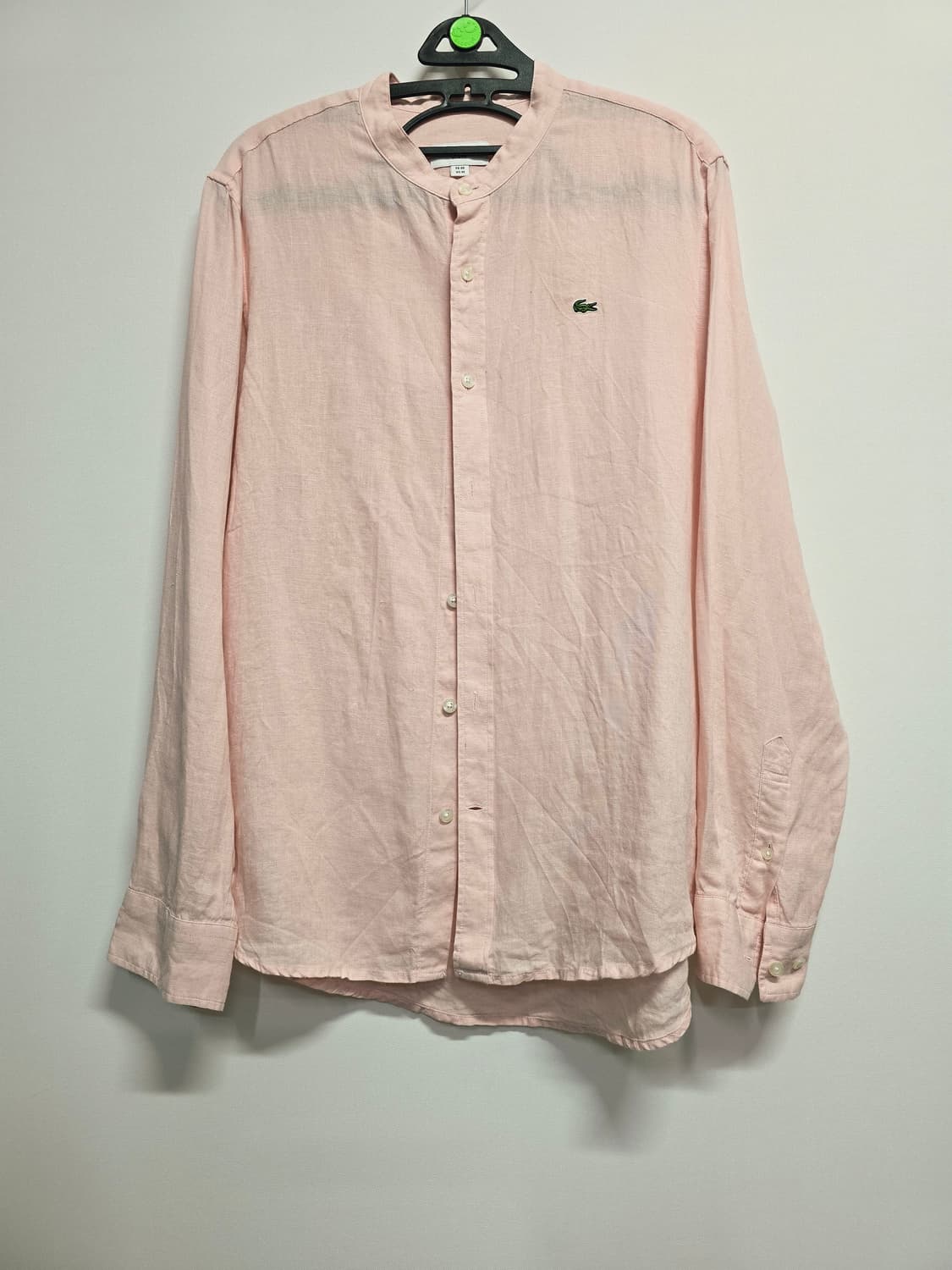 라코스테 핑크 헨리넥 셔츠 남방 상품이미지1