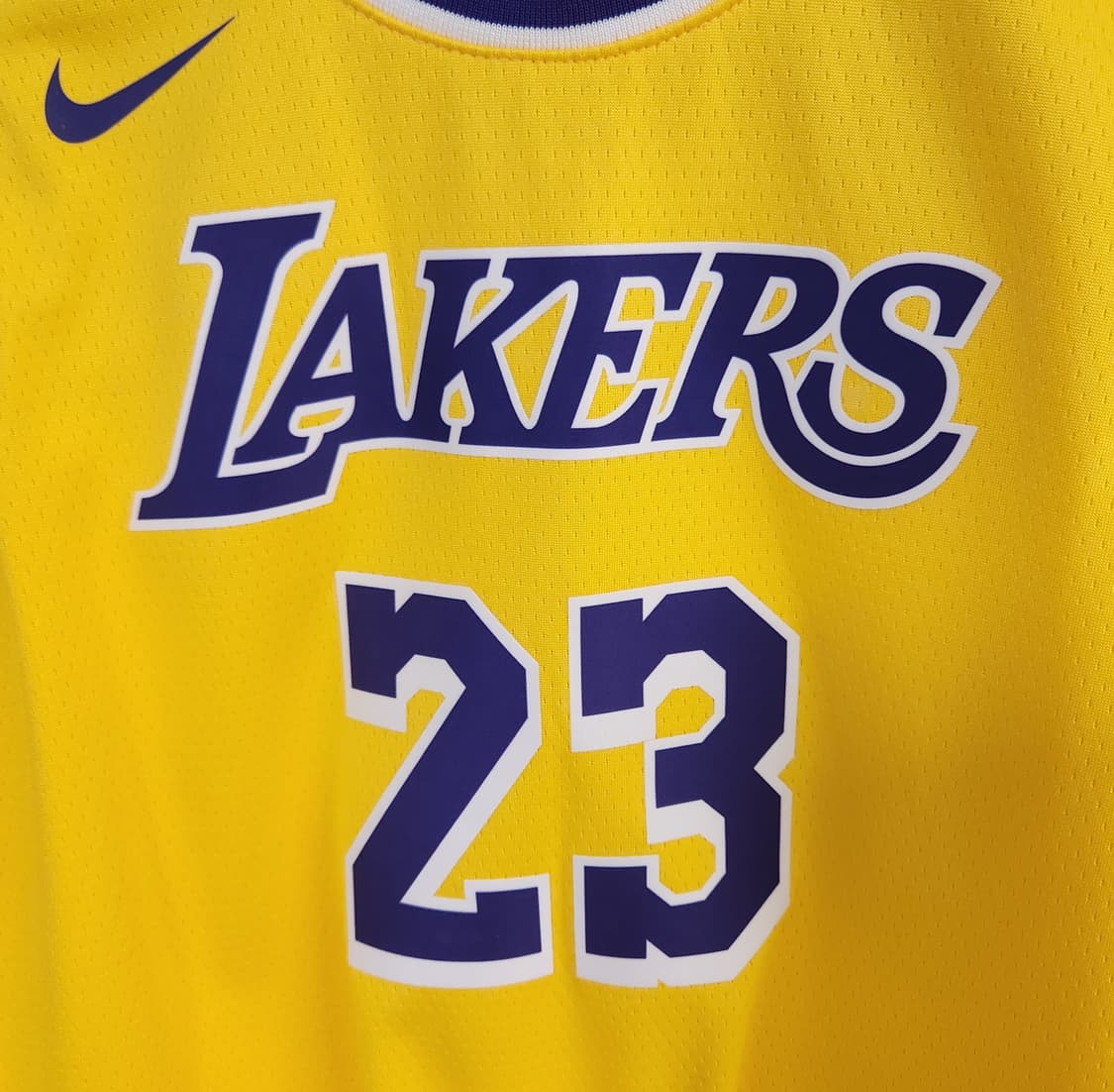 나이키 레이커스 23번 농구 유니폼 옐로우 14-16 (95추천해요) 상품이미지4
