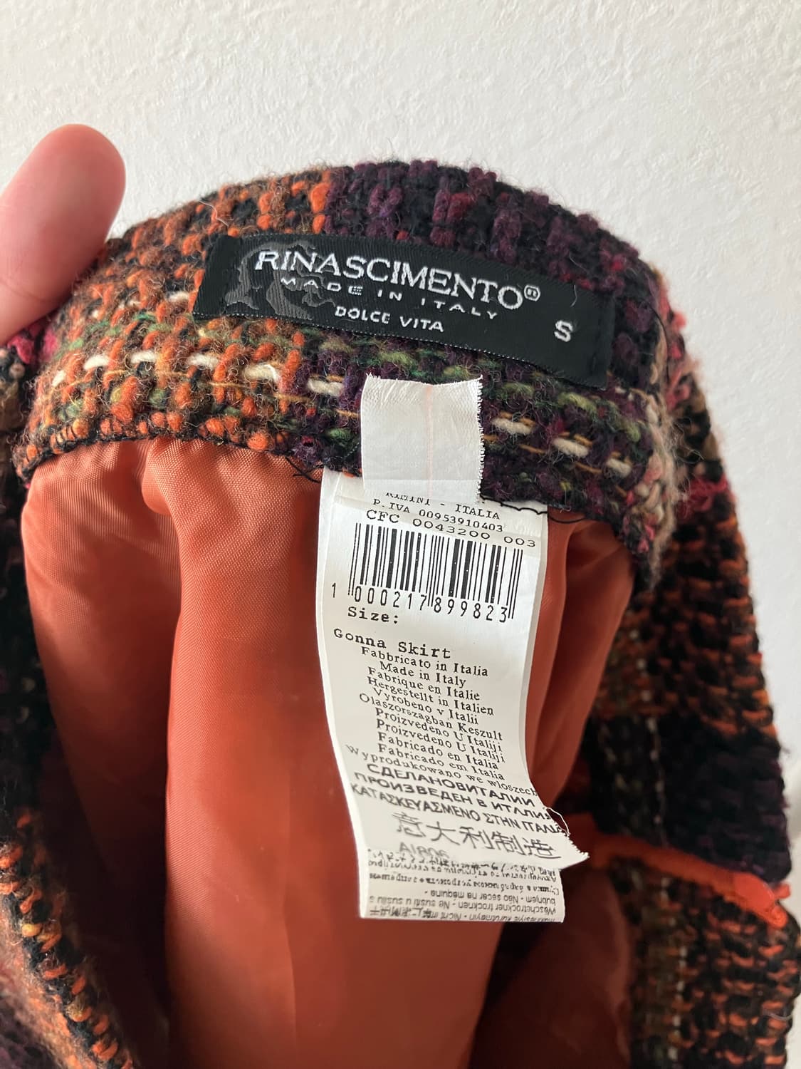 Rinascimento 이태리빈티지 유럽빈티지 울혼방스커트 s사이즈 상품이미지5