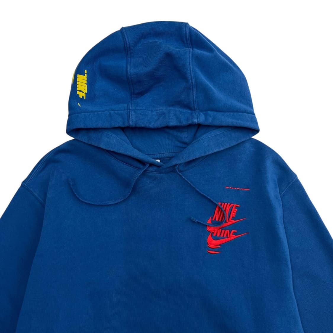 나이키 멀티컬러 자수 블루 후드 2XL 상품이미지4