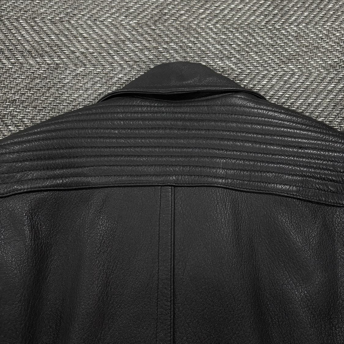 Quilting Lamb skin biker jacket 상품이미지8