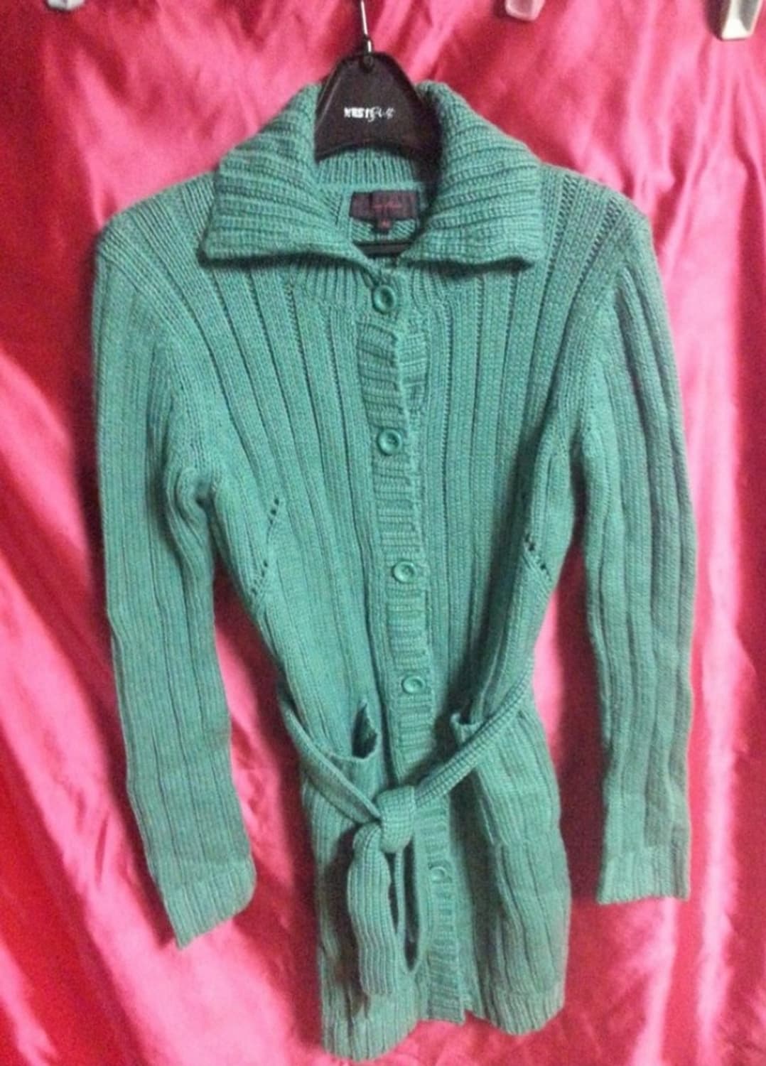 베이직하우스 여성 롱 가디건 그린 90 상품이미지1