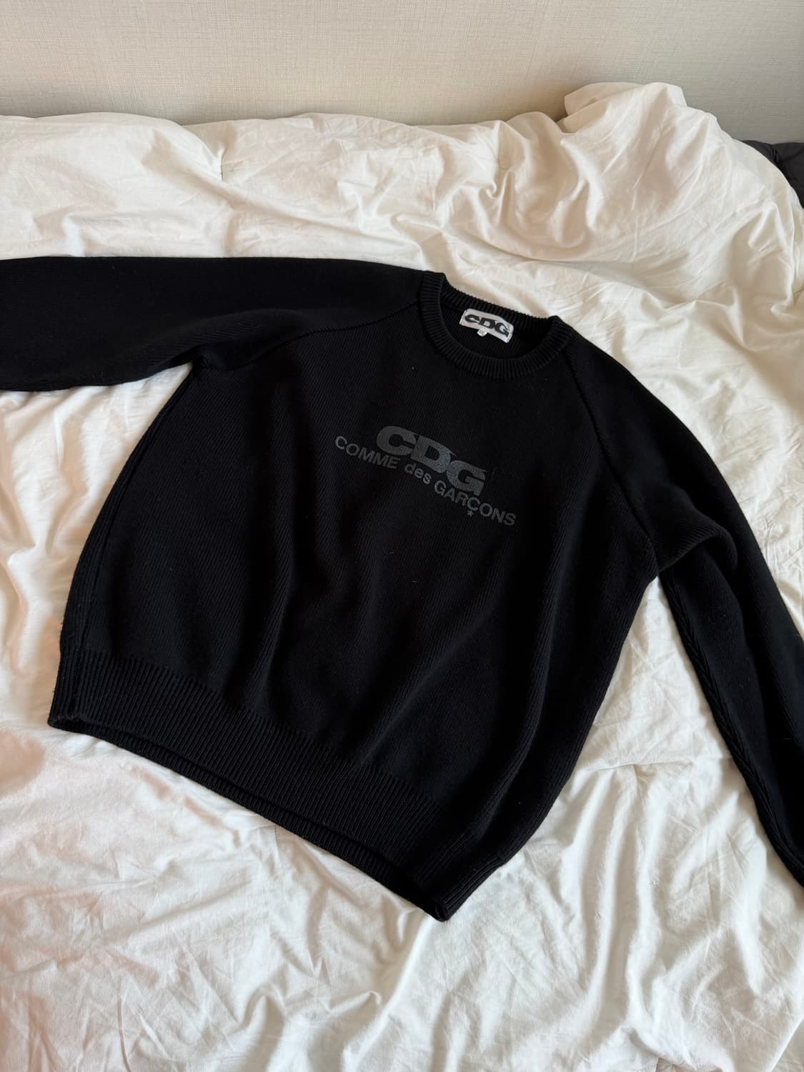 CDG 라운드넥 스쿨 풀오버 니트 XXL 상품이미지2