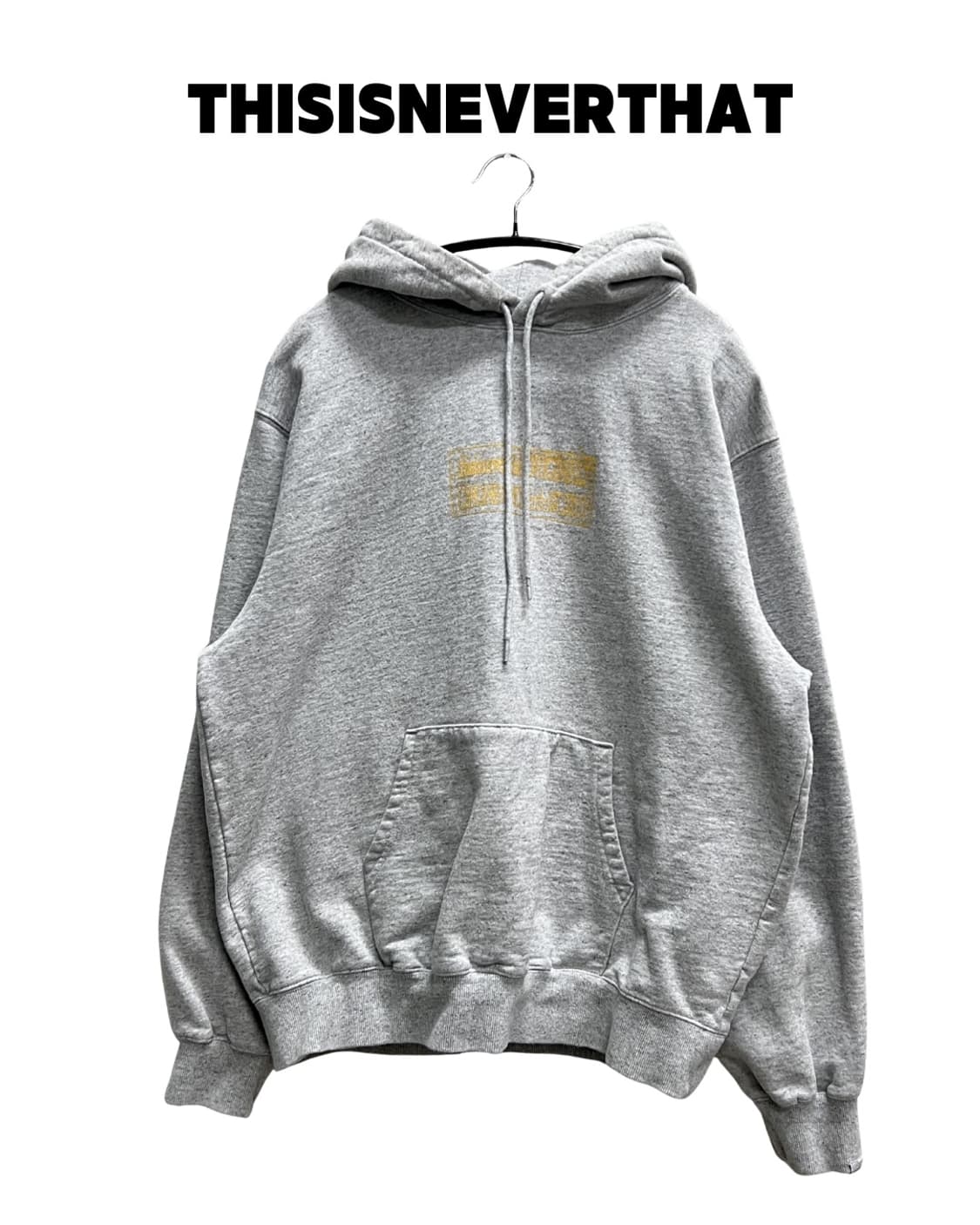 디스이즈네버댓 프린팅 후드 티 라이트 그레이 상품이미지1