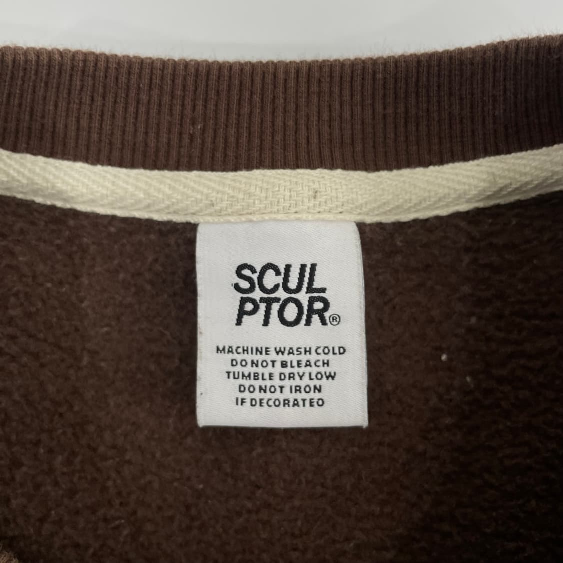 Sculptor 스컬프터 브라운 맨투맨  상품이미지5