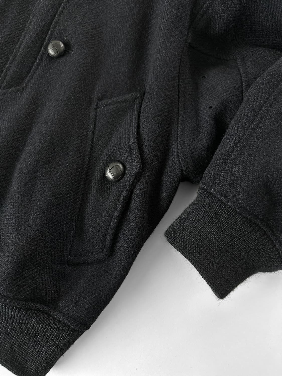 80~90s GRASS Men’s 헤링본 울 봄버 자켓 상품이미지10