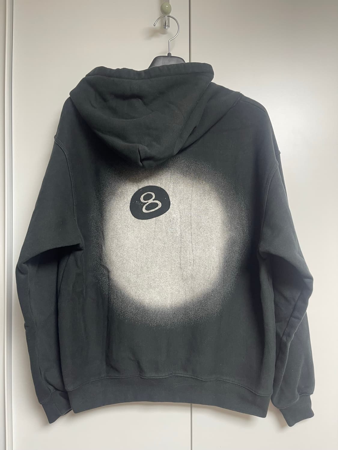 스투시 8볼 페이드 후드 블랙 상품이미지2