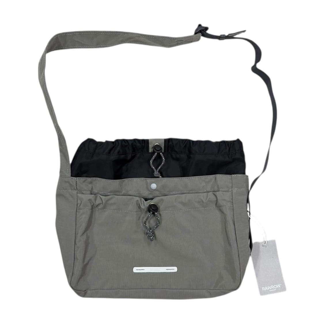 로우로우 나일론 복조리 스트링 포켓 크로스백 가방 그레이 상품이미지1