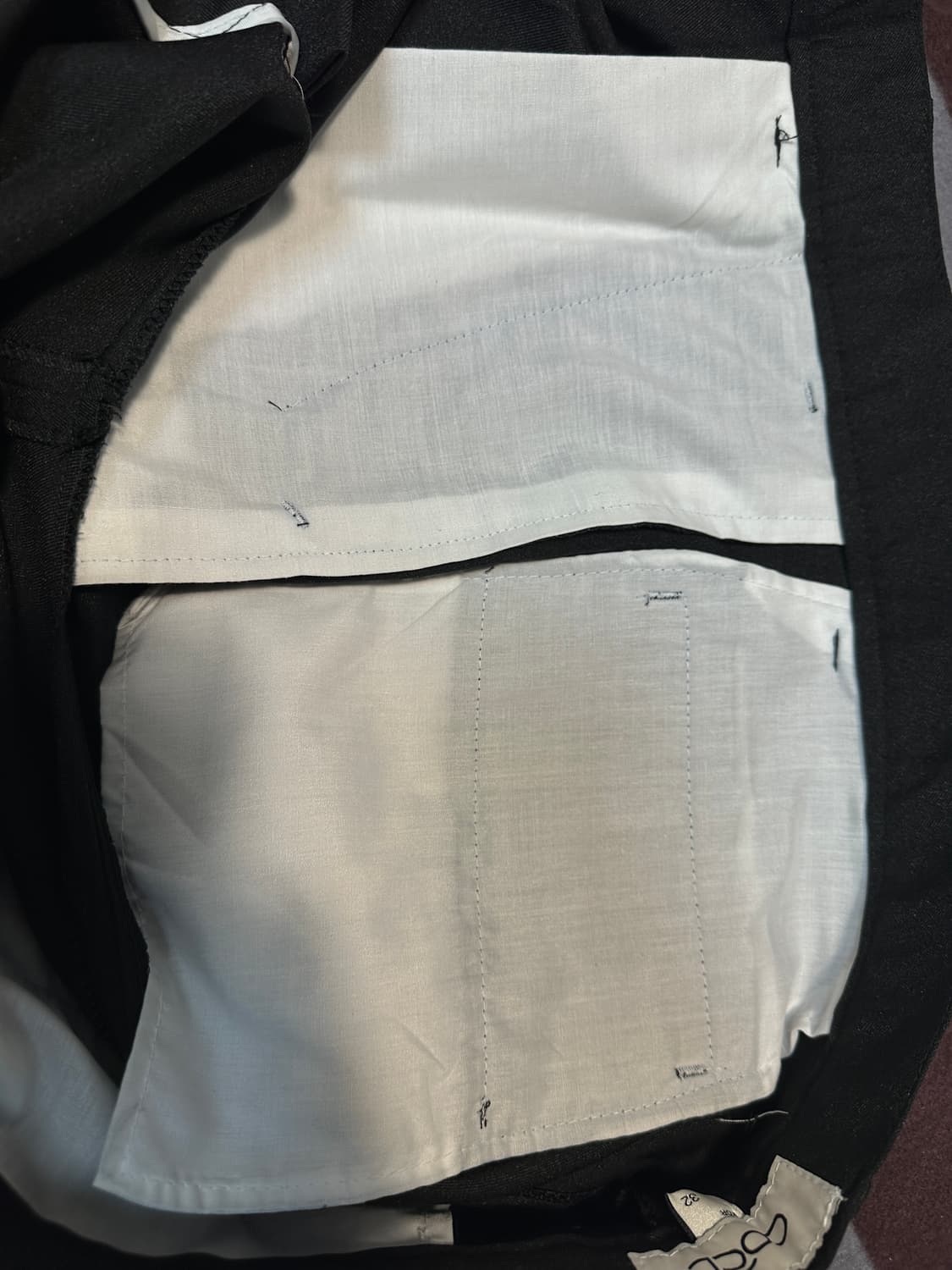 [커스텀어클락] 인버티드 와이드 슬랙스 L -블랙  상품이미지6