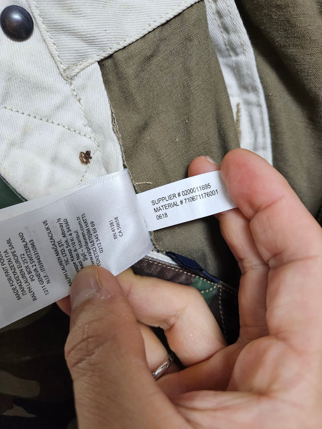 폴로 랄프로렌 카모 카고 바지 36/32 상품이미지6