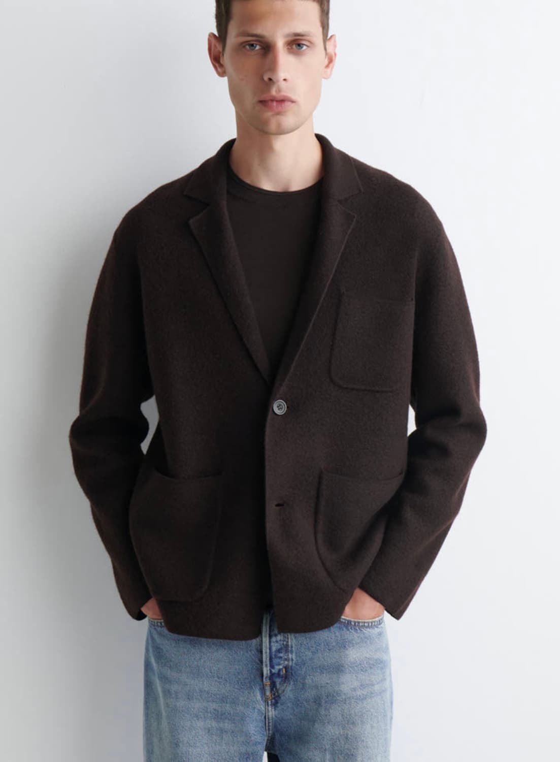 [s] 코스 보일드 메리노 울 블레이저 상품이미지2