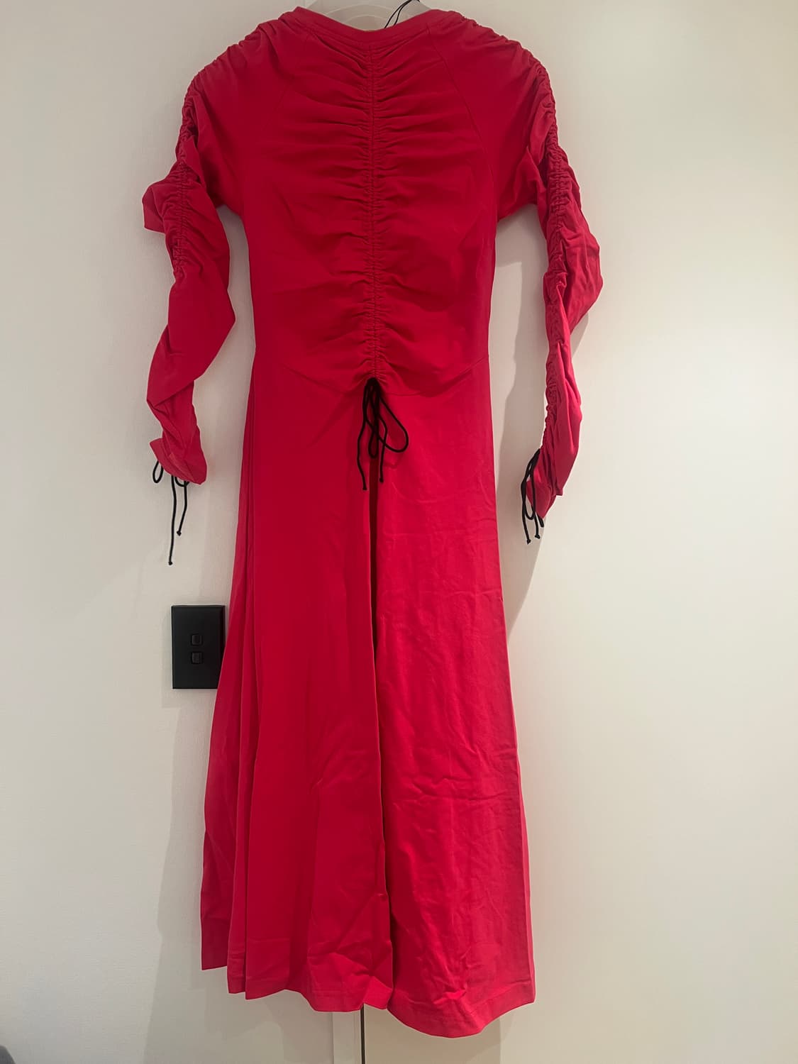 몰리 고다드 Molly Goddard 핑크 드레이핑 롱 원피스 S 센스익 상품이미지5