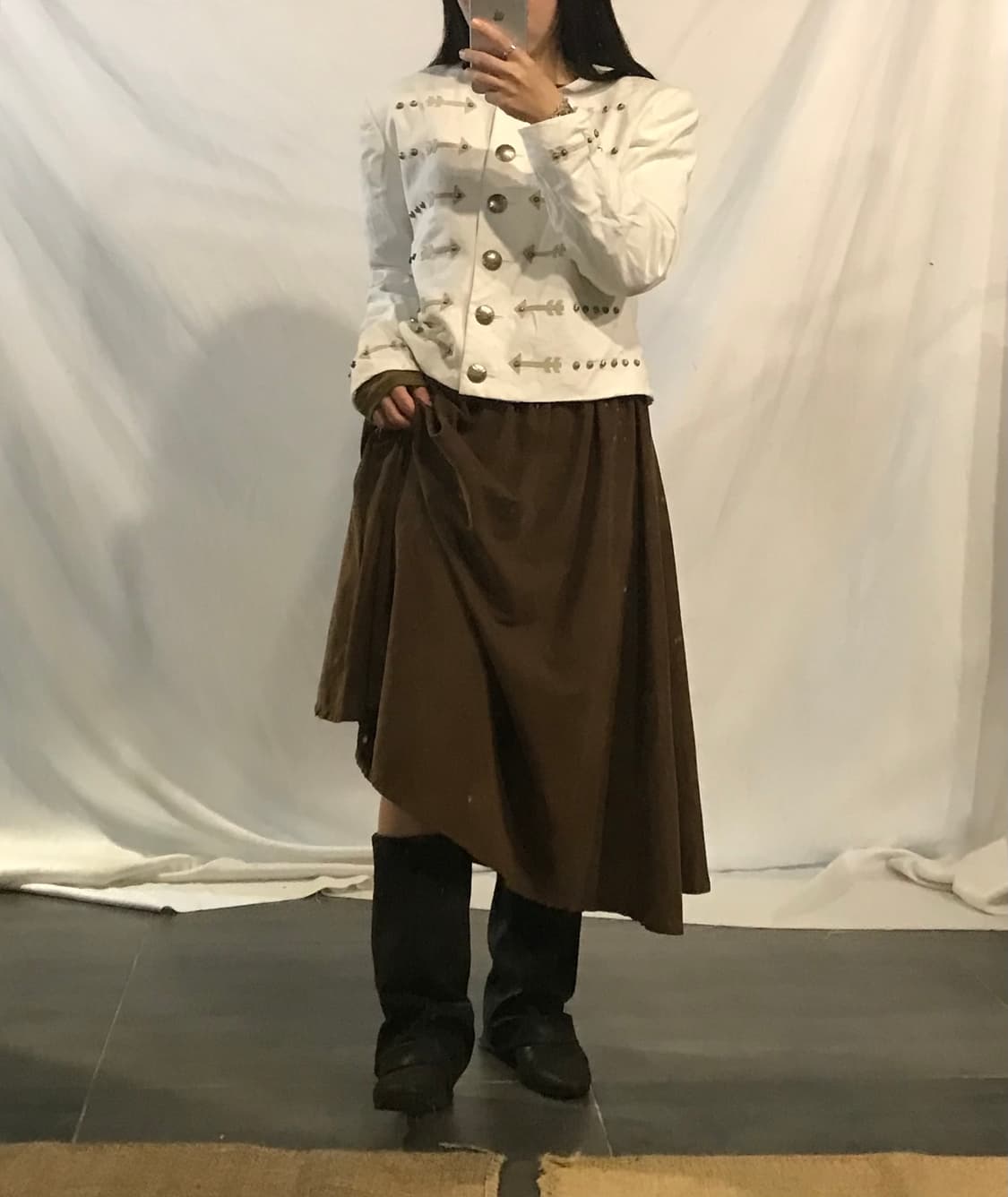 Vintage long skirt  상품이미지5
