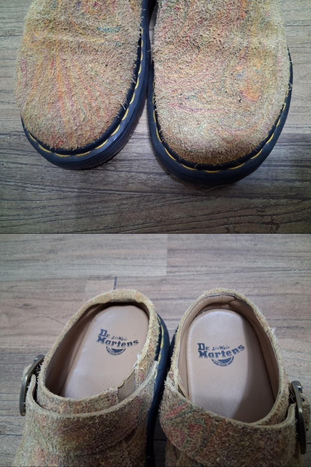 Dr. Martens 닥터마틴 아이샴 마블드 헤어리 스웨이드 샌들 225 상품이미지4