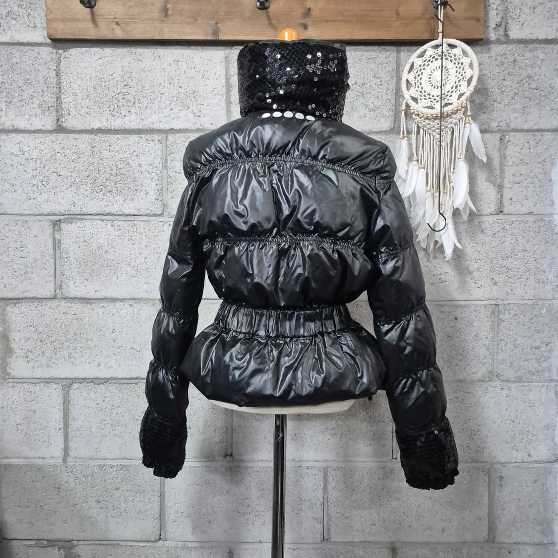 쿠지 여성벨티드 숏패딩(시퀸카라) 희귀레어템 상품이미지5