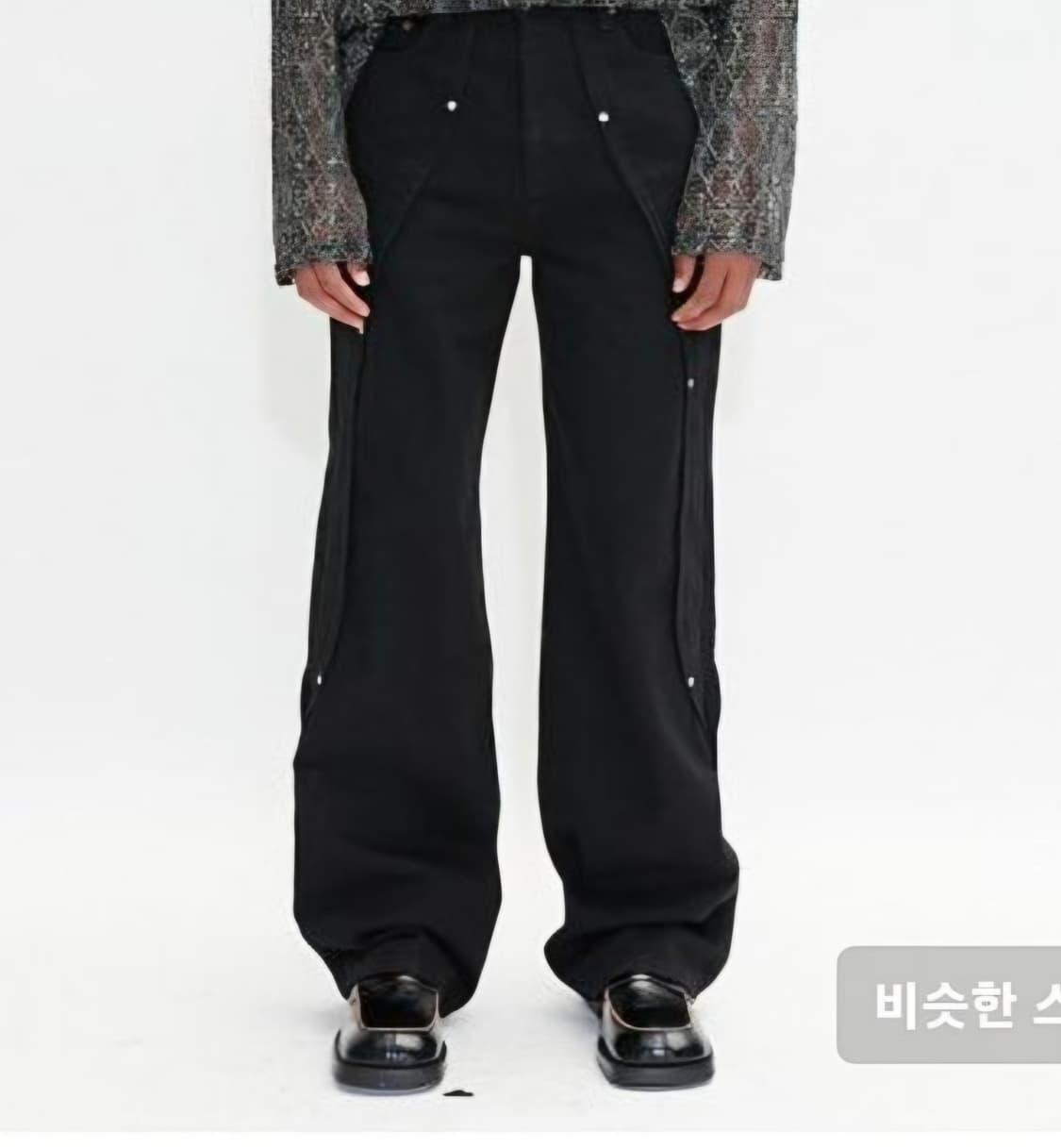 앤더슨벨 메튜 커브 진 블랙 롱 버전 36 상품이미지1