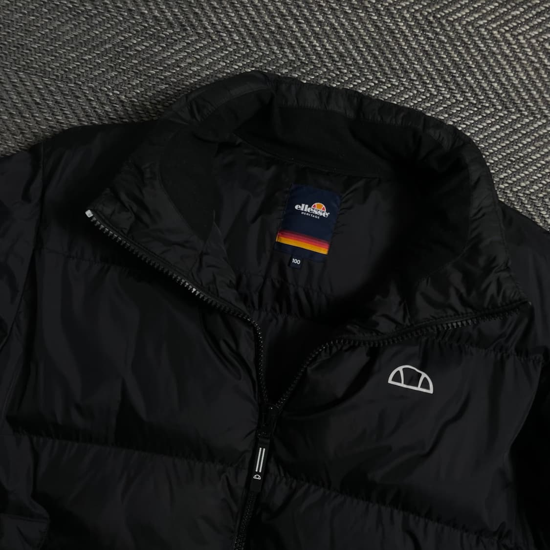 엘레쎄 USA 오리지날 로고 다운 푸퍼 패딩 블랙y 4201 상품이미지5