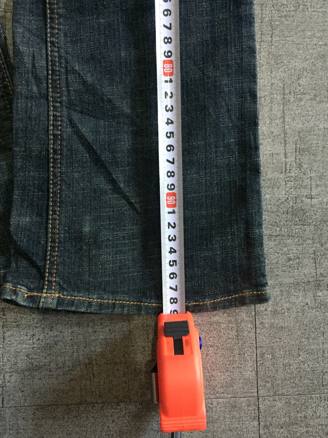 일본 Oolala 핀터깔y2k락펑크 웨스턴진주 데님부츠컷팬츠 상품이미지5